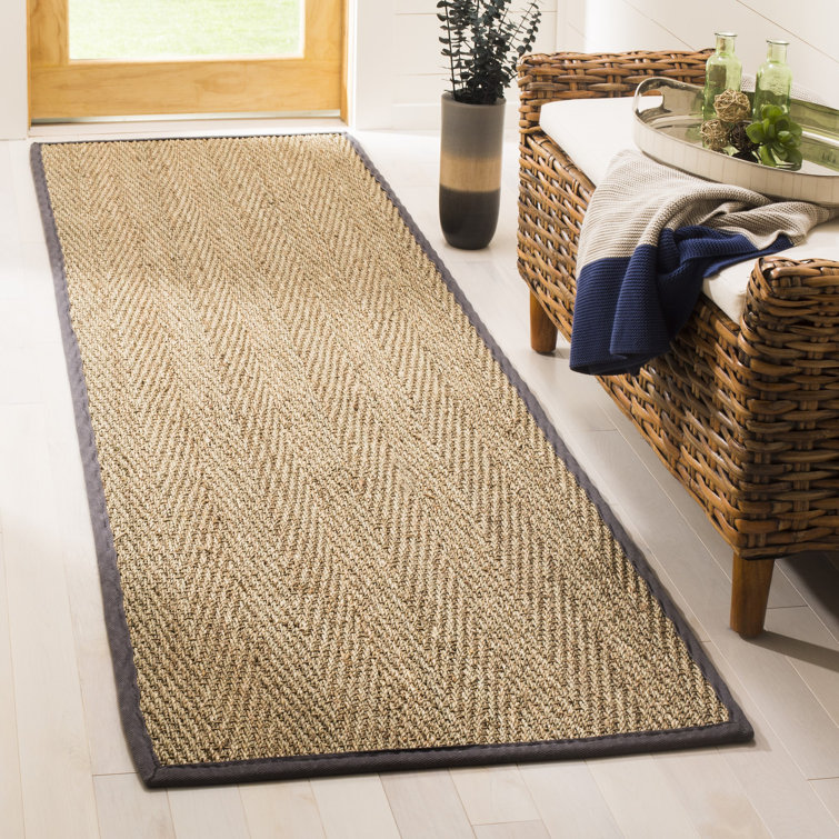 Peetz Natural Fiber Seagrass Solid Color Rug