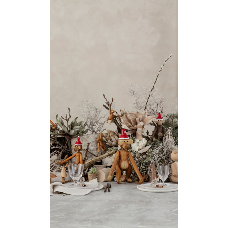 Santa's Cap Medium, 3.9" H x 2" W x 2" D