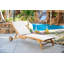 Tolya 78.75'' Long Reclining Teak Single Chaise-1276471012