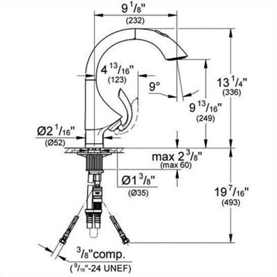 K4 Standard  Pull Out Bar Faucet with SilkMove®