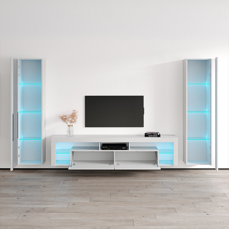 Meuble audio-vidéo Milano, Blanc