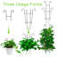 Treillis pour plantes en pot (lot de 2), grand treillis de jardin de 60 cm pour plantes grimpantes d'intérieur et d'extérieur