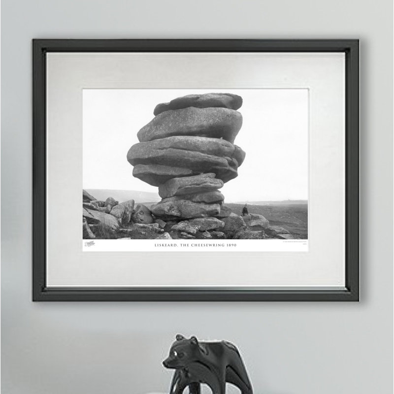 Liskeard, The Cheesewring 1890 - Single Picture Frame Print, 60cm H x 80cm W x 2.3cm D