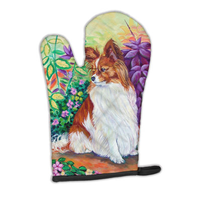 Caroline's Treasures Papillon Polyester Oven Mitt
