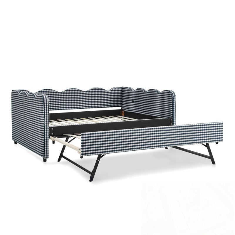 Pleine grandeur Alianna avec lit gigogne simple et port USB, Marine