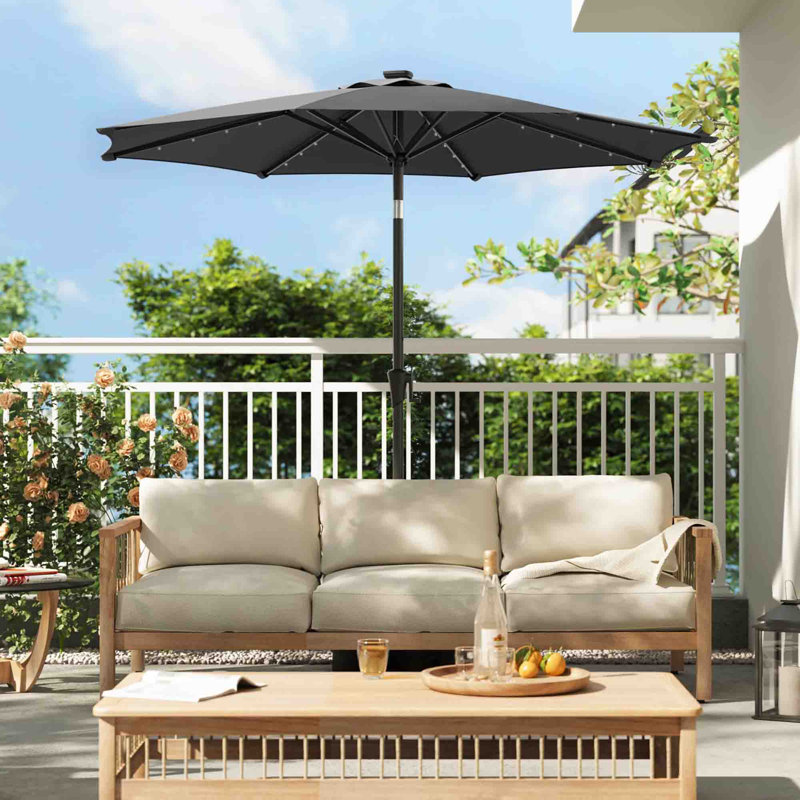 300cm Market Parasol, Grey