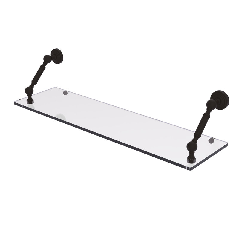 Tablette flottante Beresford, Bronze huilé, H 7,3 po x l 30 po x P 8 po