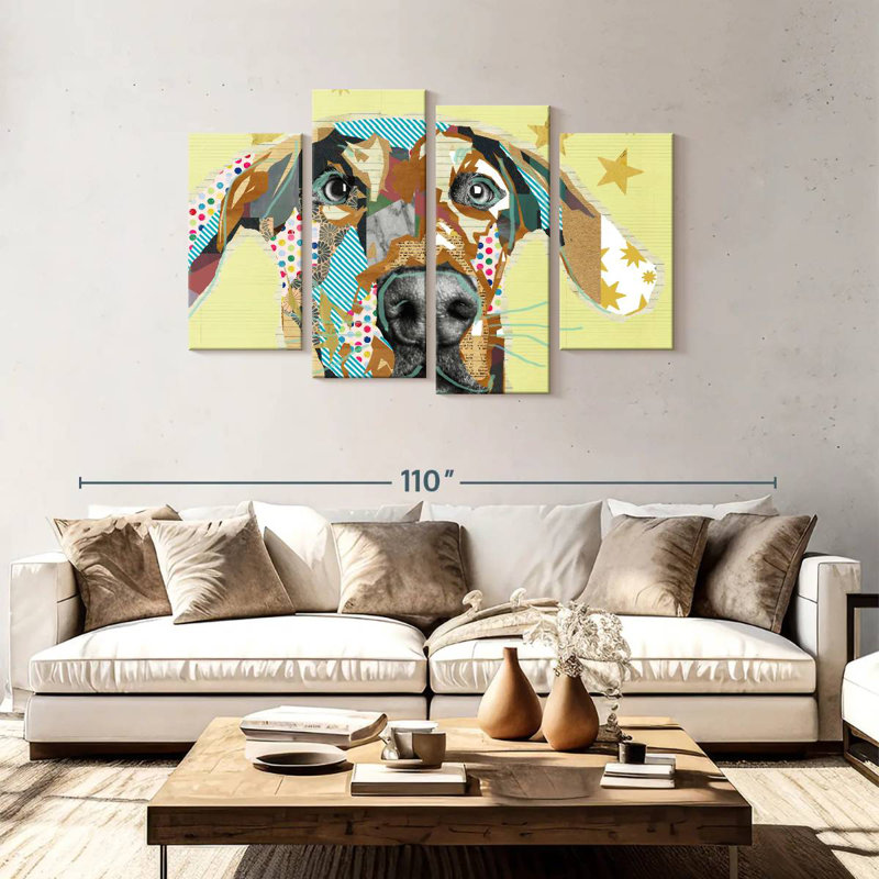 Brampt Doberman Collage, 48" H x 75" W
