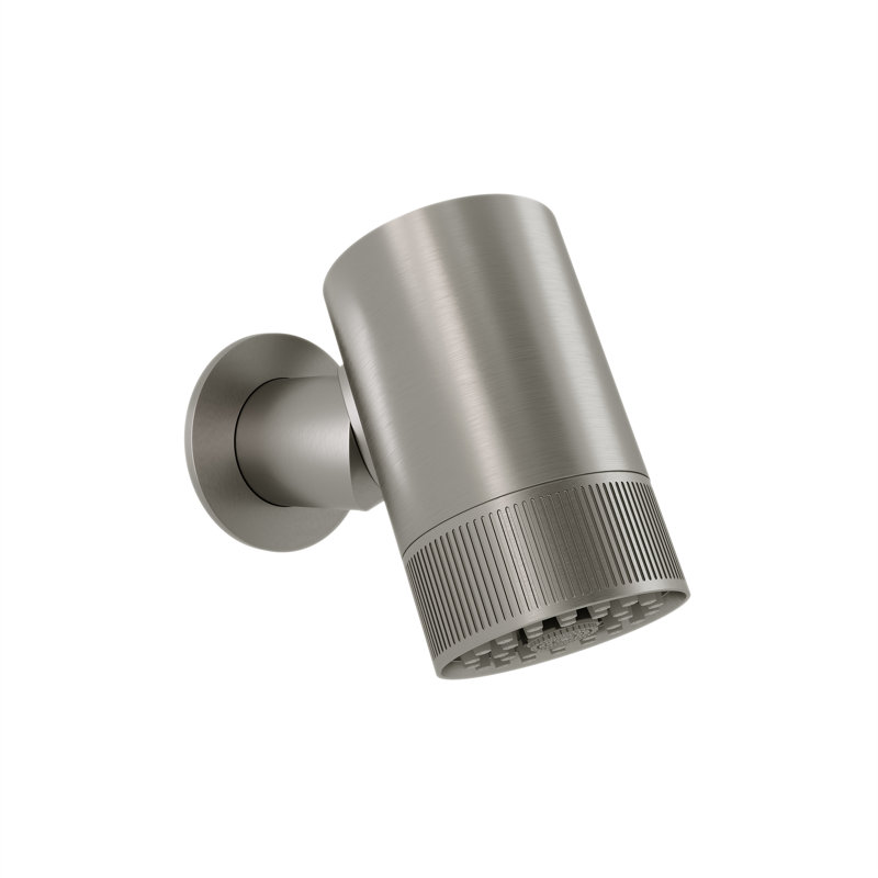 Lumiere 2-Spray Patterns 2.5 GPM Wall Mount Fixed Shower Head In Brushed Nickel, Brushed Nickel