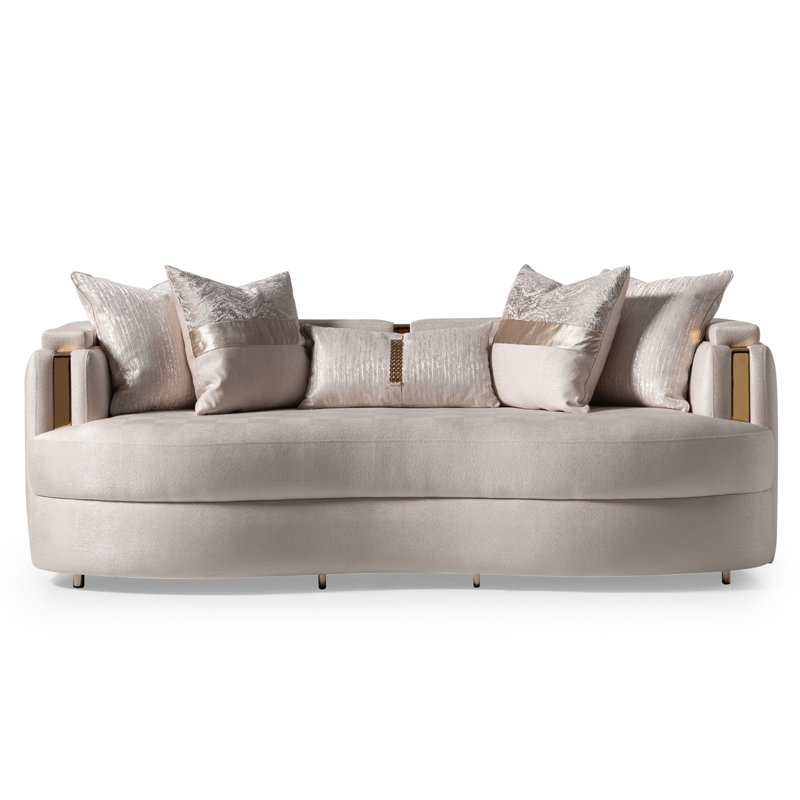 Carmela 84.5'' Square Arm Curved Sofa