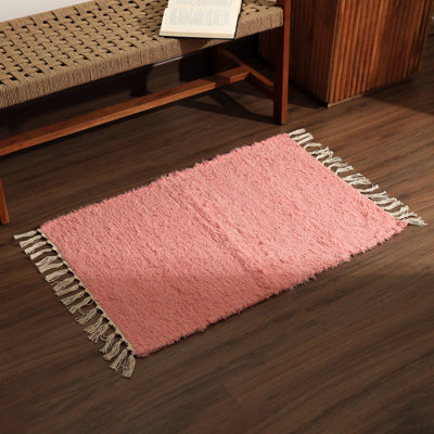 Tapis Camelot 36X24 "- Élégant tapis décoratif rose pour le salon, la chambre à coucher et la décoration intérieure"
