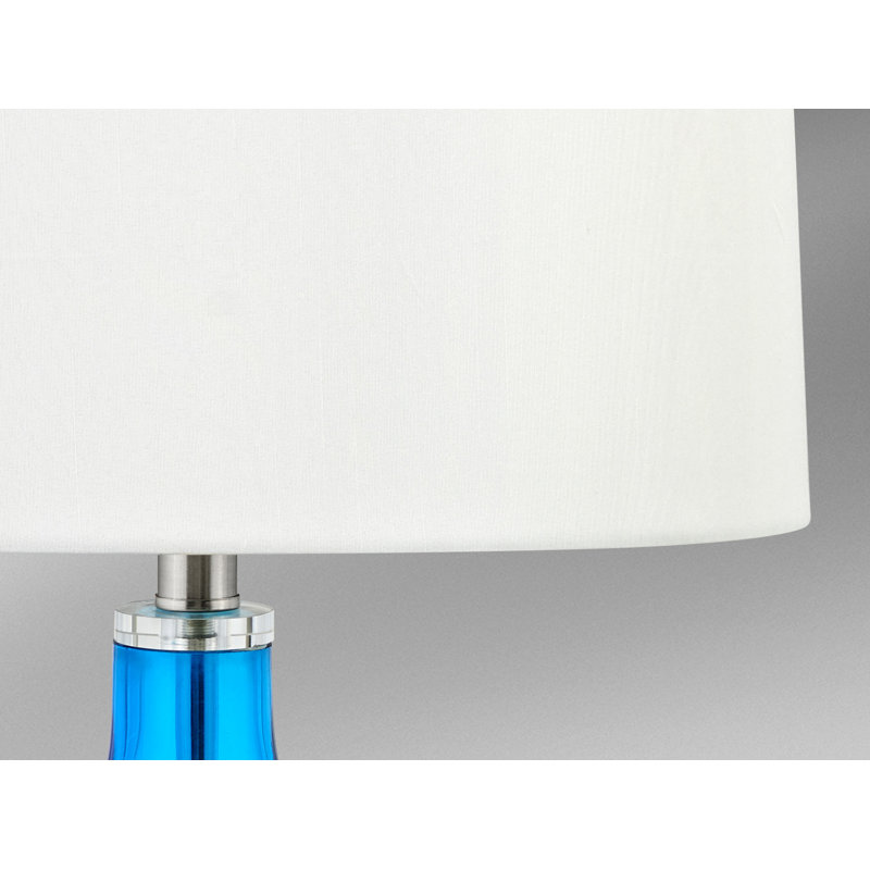 Lampe de table bleu 26 "