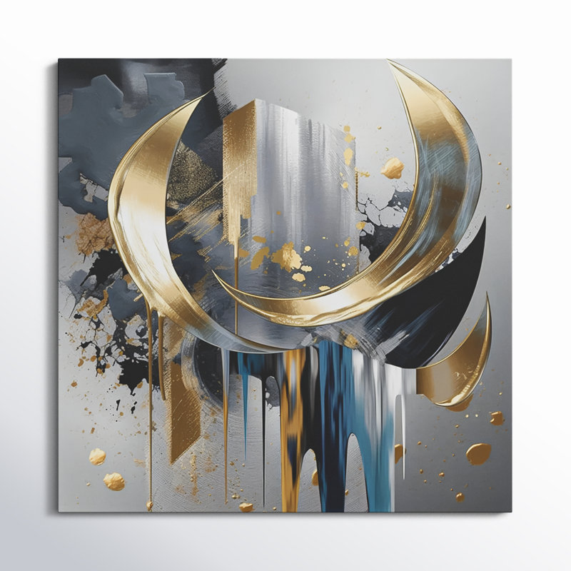 Abstract Shapes and Lines I Wall Décor, 29" H x 29" W x 1" D