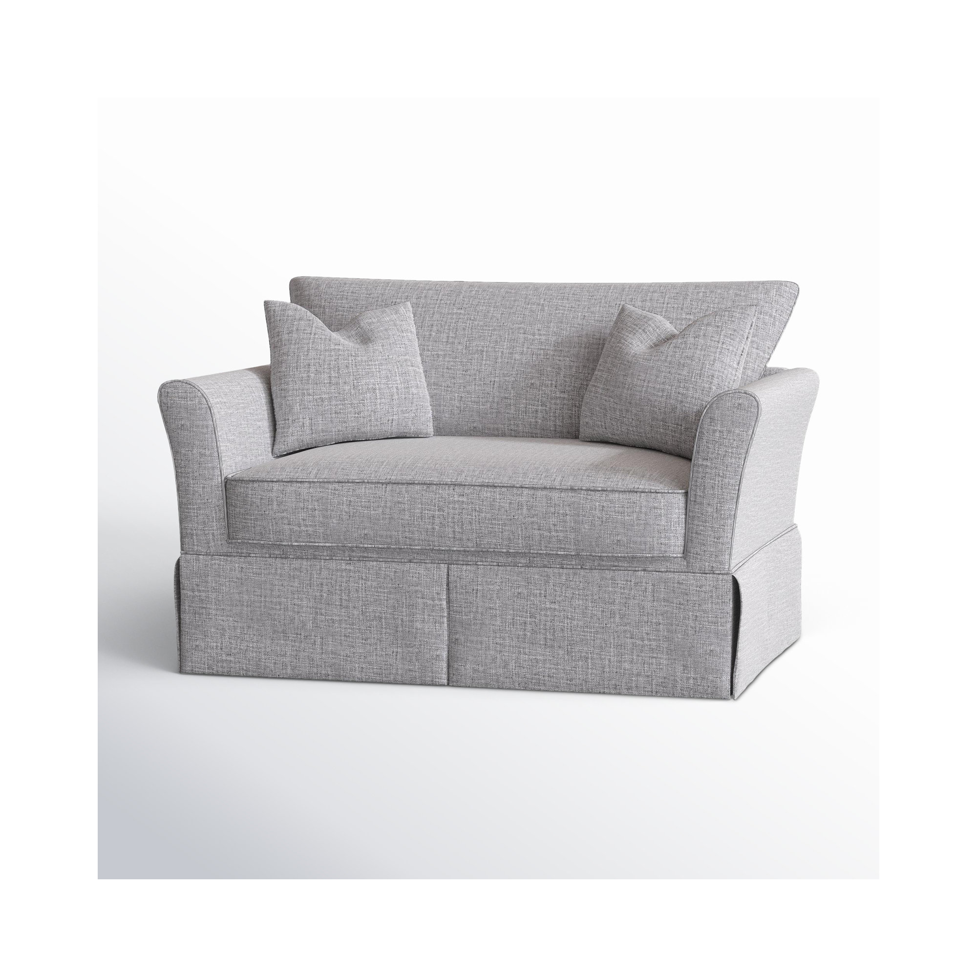 Shelby Upholstered Chair And A Half, Nomad Snow Crypton® Chenille