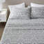 Ensemble de draps 4 pièces grand format avec imprimé de faune d'hiver sauge, fabrication 100% flanelle de coton, luxueux surdimensionné pour matelas de 18 po, superbe douceur de brossage supérieur, élastique ajusté, confort pré-rétréci