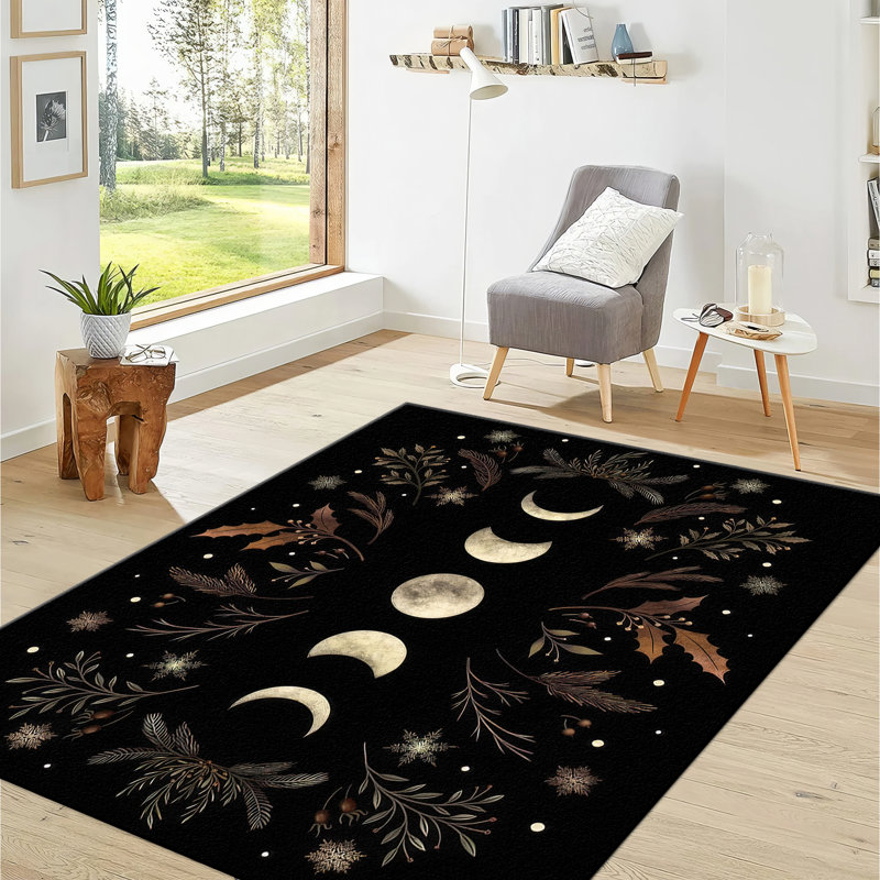 Chic Non-Woven Soft Type Printed Rug Featuring Exquisite Geometric Patterns Ideal for Enhancing the Elegance of Any Room Decor