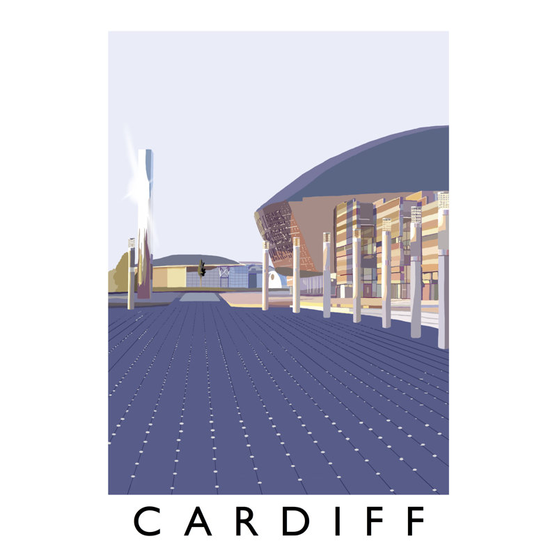 Cardiff 2 by Richard O'Neil - Print, 50 cm H x 40 cm W x 1 cm D, No Frame