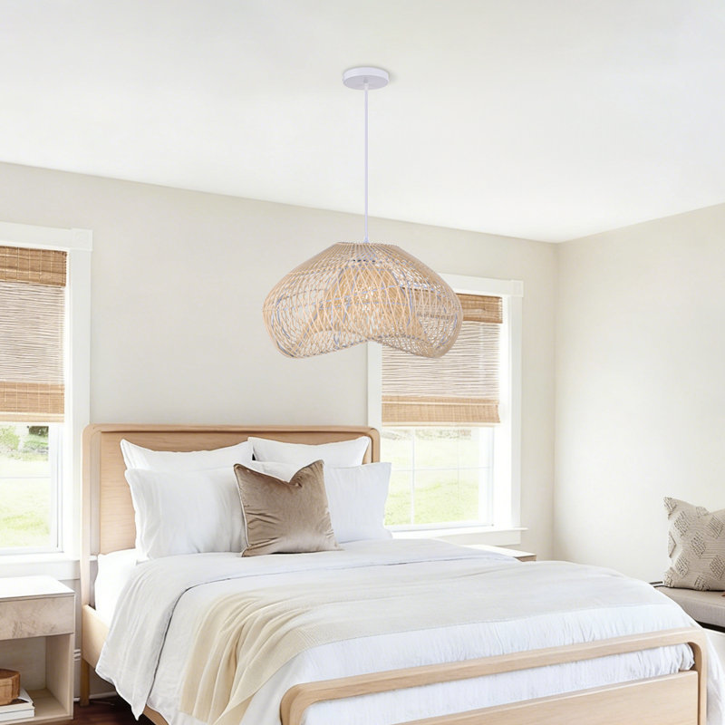 Luminaire suspendu en rotin novateur Boho