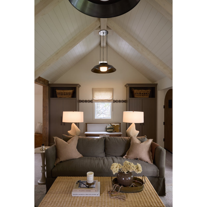 WOODROW Pendant, 9.25" H x 32" W x 32" D, Bronze