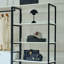 Walk In Closet - Blanc, structure en métal, rangement extra profond et antirouille, eau chaude, égratignure, planche autoportante E0 avec cadre classé