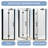 32 "X 72" Bifold Shower Door | 1/4 Inch Tempered Glass With Explosion-Proof Film | Matte Black Aluminum Frame