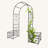 Agustin Garden Arch with Two Plant Stands