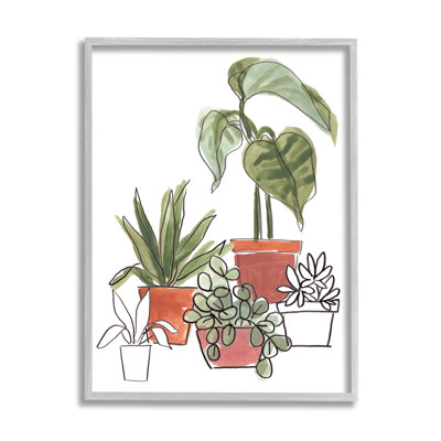 «Modern Modern Interior Nature Still Abstract Green Palms» par June Erica Vess
