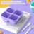 Bento Lunch Box for (4 Pack) - 4-Compartment Salad Container for Lunch, Reusable