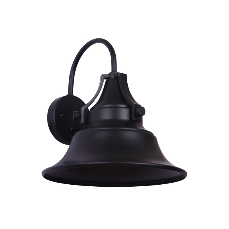 Luminaire de grange d'extérieur noir , H 12,75 po x l 12 po x P 12 po, 100