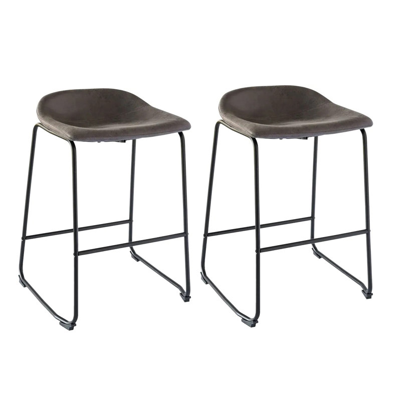 Tabouret de bar 29 po Rome, Gris rustique, Tabouret de bar (siège d'une hauteur de 29 po)