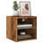 vidaXL Bedside Cabinet with LED Lights Storage Side Table Floating Nightstand