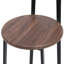 Ensemble de 3 tabourets de bar ronds 27 po avec repose-pieds et chaises de cuisine modernes pour comptoir-1147299557