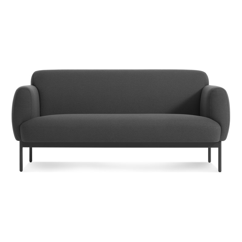 Puff Puff Upholstered " Sofa, Puff Puff 67" Maharam Meld in Panda, 31" H x 67" W x 35" D