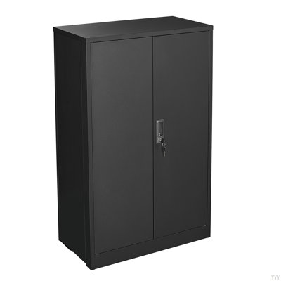 Armoire de rangement en métal avec portes verrouillables et tablette réglable, armoire de rangement pliante, armoire de rangement pliante pour bureau à domicile, école