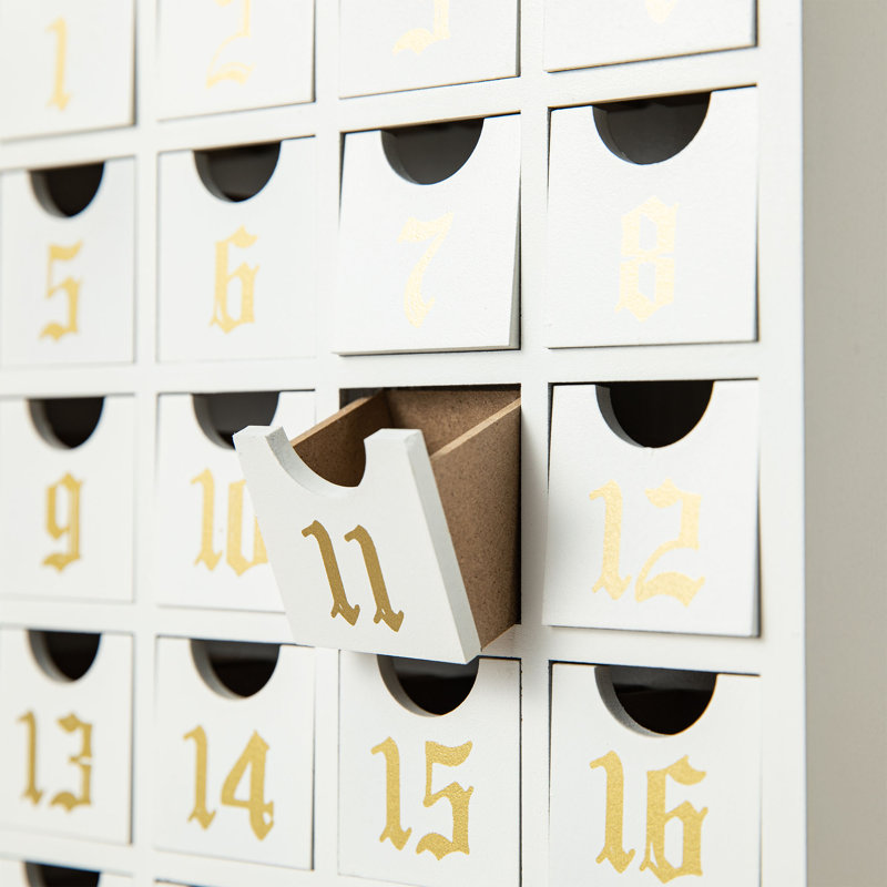 Décoration de Noël 17 po avec calendrier de l'Avent de Noël