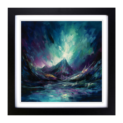 Northern Lights Abstract Art No.2 - Framed Print