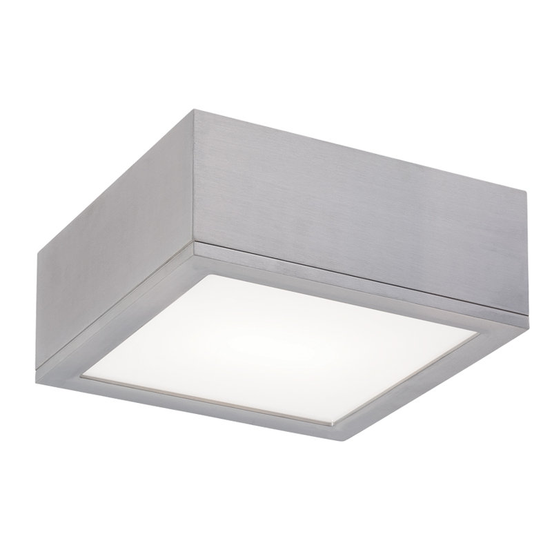 Rubix LED Flush Mount, Graphite, 4" H x 10" W x 10" D