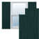 True Fit PVC Single X-Board Farmhouse Fixed Mount Shutters