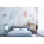 Soft Feathers Abstract Line Drawing Removable Textile Wallpaper-1706748371