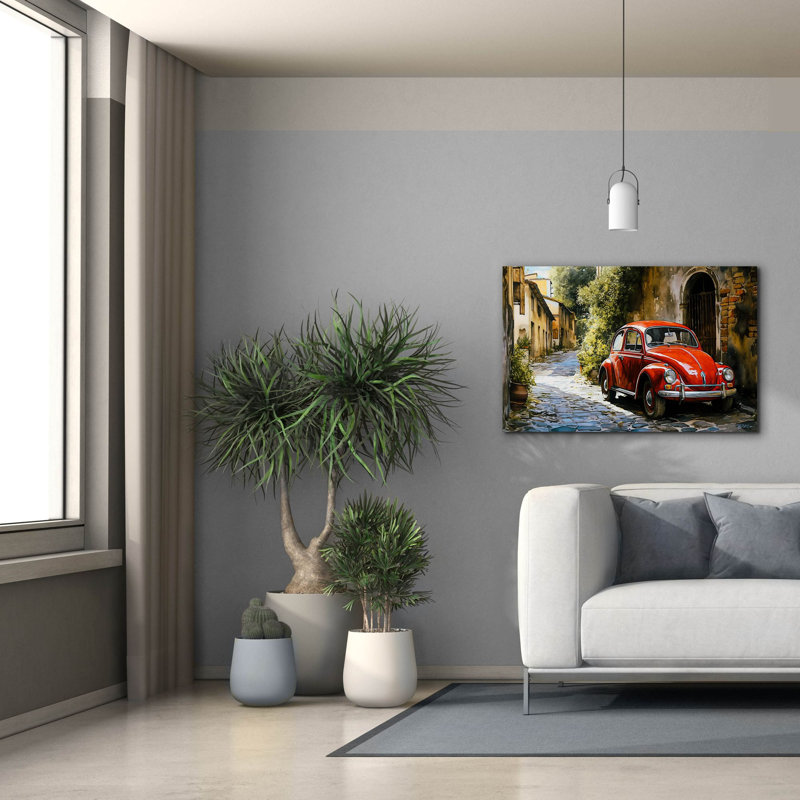 «Epic Graffiti», art décoratif sur toile «Redhead In Country» par Momart, H 26 po x l 40 po x P 1,5 po