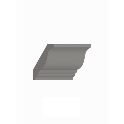 96-in Decorative Crown Molding, Light Grey, DCM-LG