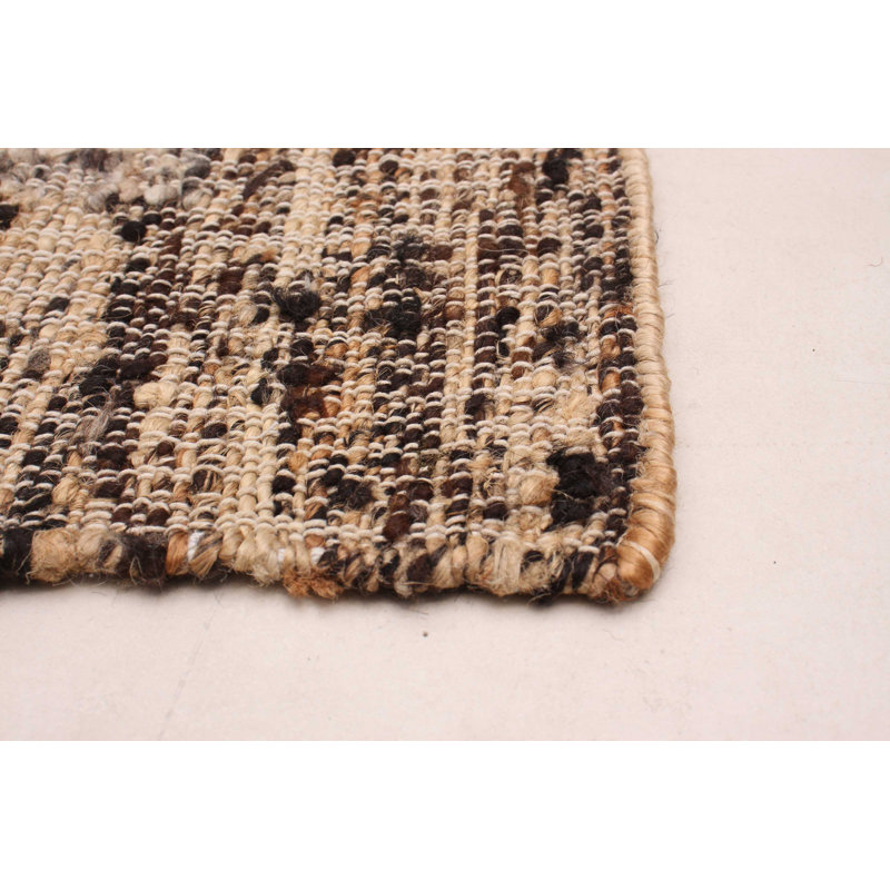 Tapis unique en jute / sisal nouvel âge 5 pi 2 po x 7 pi 10 po Palas Denizli