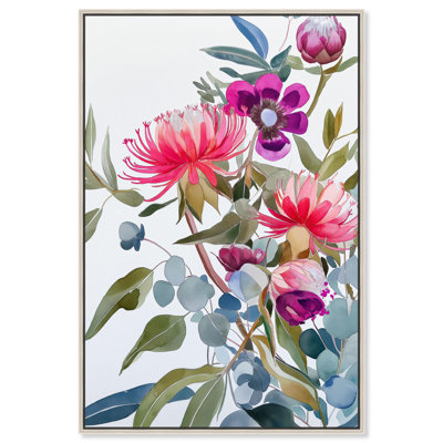 «Watery Petals II», art floral chic par Art Remedy