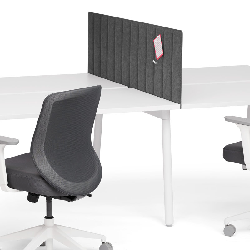 Panneau d'intimité moulable pivotant, 57", Gris foncé