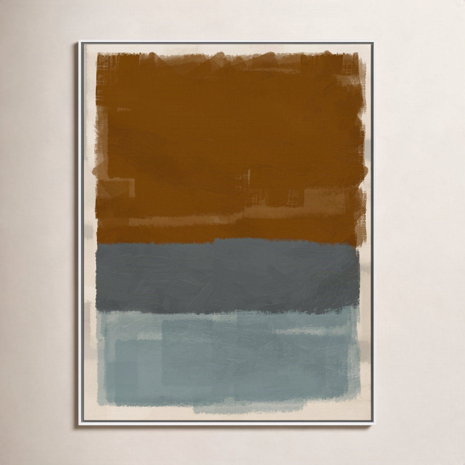 Turbulent Honesty Print by Marcus Prime, White Floater, 37.5'' W x 49.5'' H
