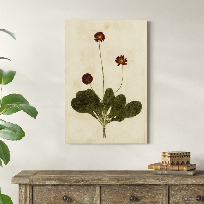 «Botanical Impression III», peinture sur toile, H 36 po x l 24 po