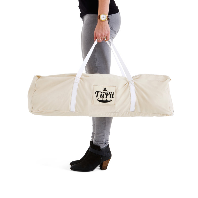Balancelle de véranda intérieure / extérieure Classic TiiPii Bed, 6 pi, Blanc naturel, 70"