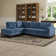 Bridgeview 109.8" Wide Chenille fabric Cushion Back Upholstered Sofa & Chaise Solid Wood Frame