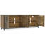 Mango & Metal 86" Chevron Entertainment Console