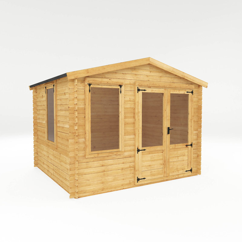 Mercia 11ft x 10ft Apex Log Cabin (19mm)